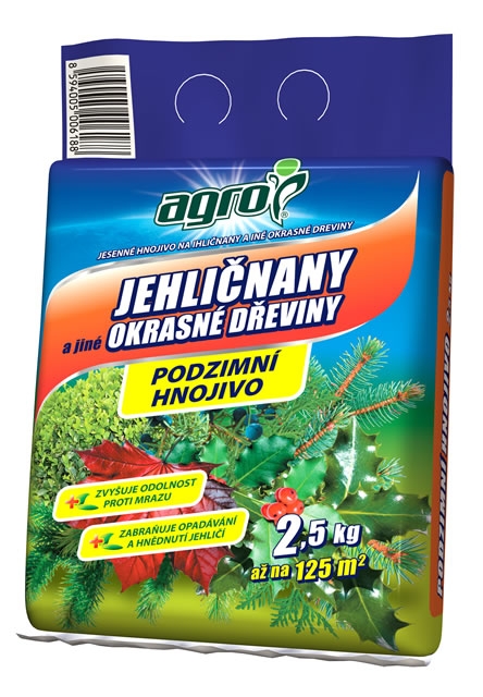 Jesenné hnojivo na ihličnany a iné okrasné dreviny, 2,5kg